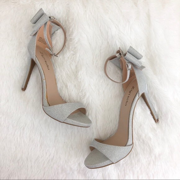 Zigi Soho Shoes - Zigi Soho Remi Silver Metallic Bow Heels